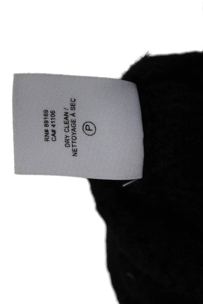 Derek Lam 10 Crosby Women Black Acrylic Crew Neck Pullover Long Sleeve Size S