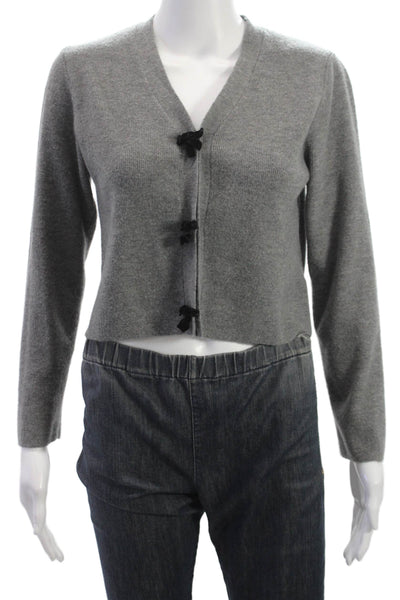 Zara Childrens Girls Button Down Cardigan Sweater Grey Size 13-14