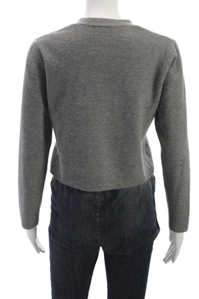 Zara Childrens Girls Button Down Cardigan Sweater Grey Size 13-14