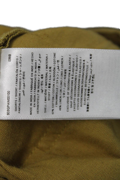 Bonpoint Girls Zipper Fly Straight Leg Casual Pants Brown Cotton Size 12