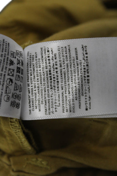 Bonpoint Girls Zipper Fly Straight Leg Casual Pants Brown Cotton Size 12