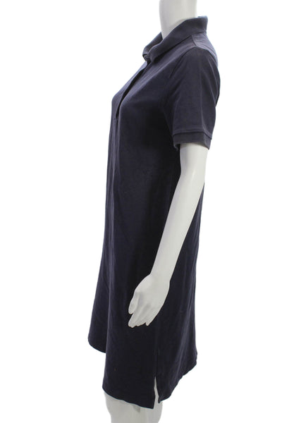 Rag & Bone Women Blue Shirt Dress Collared Short Sleeve Button Size XS