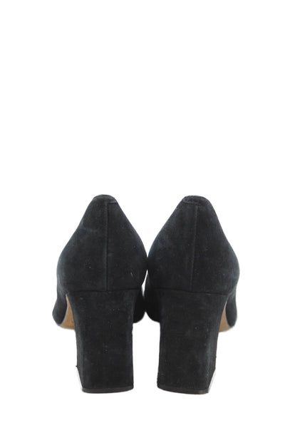 MARC FISHER LTD Womens Suede Pointed Toe Pumps Black Size 8 Medium