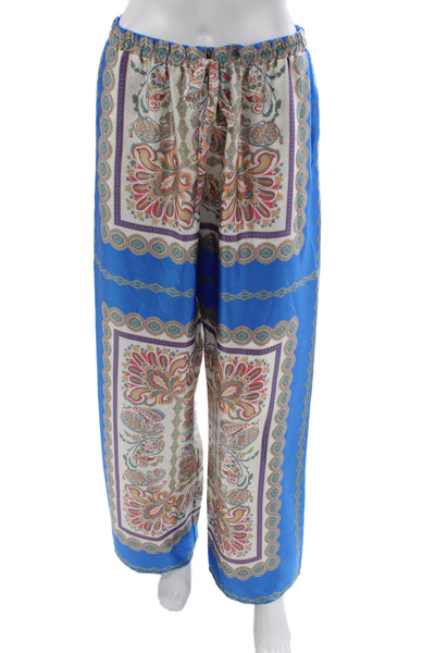 Robertson + Rodeo Womens Bohemian Paisley Pull On Polyester Pants Size L
