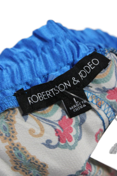 Robertson + Rodeo Womens Bohemian Paisley Pull On Polyester Pants Size L