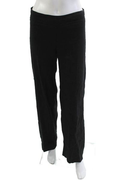 Avenue Montaigne Womens Black Linen Blend Dress Pants Inseam 30 Size 4