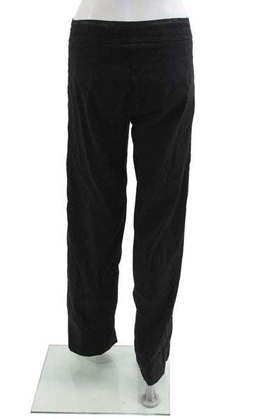 Avenue Montaigne Womens Black Linen Blend Dress Pants Inseam 30 Size 4