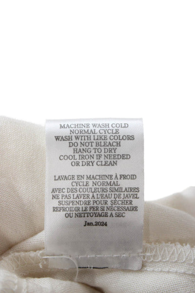 Z Supply Women Maxi Dress Ivory Rayon Square Neck Sleeveless Boho Size XS