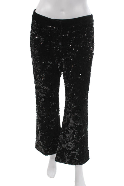 Alexis Women Dress Pants Black Polyester Zip Solid Inseam 27 Size S