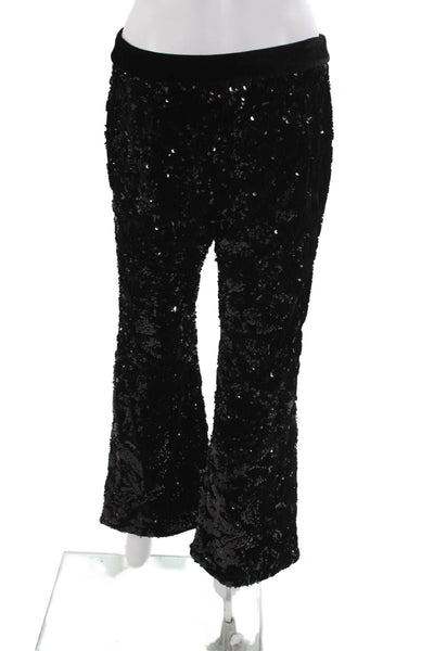 Alexis Women Dress Pants Black Polyester Zip Solid Inseam 27 Size S