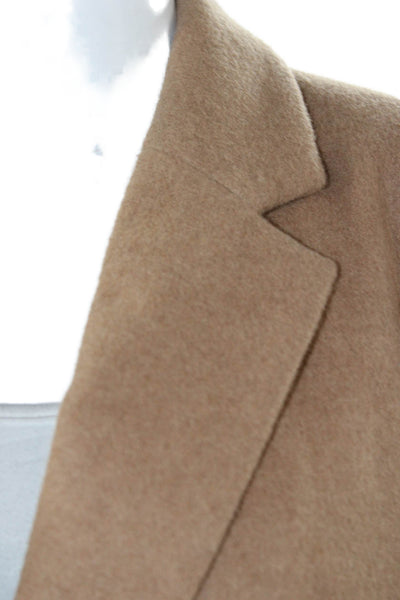 Birds of Paradis by Trovata Women Beige Wool Blend Overcoat Long Sleeve Size M