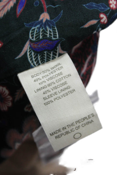 Birds of Paradis by Trovata Women Beige Wool Blend Overcoat Long Sleeve Size M