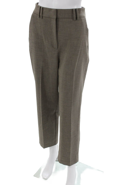 Brochu Walker Women Dress Pants Brown Zip Solid Polyester Fall Size S