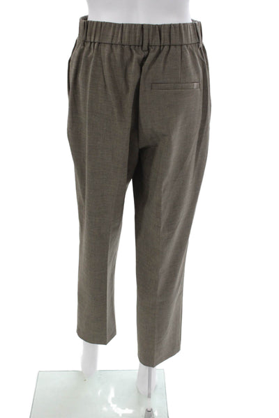 Brochu Walker Women Dress Pants Brown Zip Solid Polyester Fall Size S