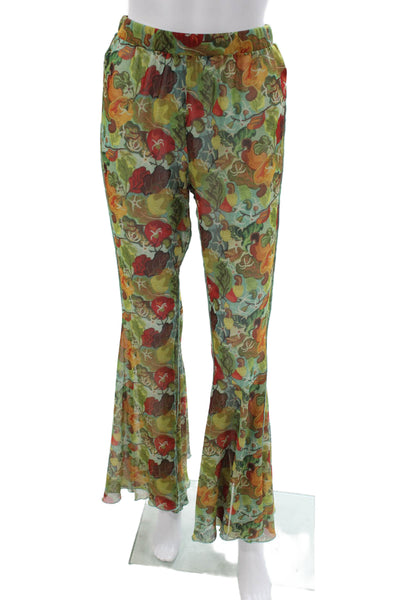 Agua De Coco Women Multicolor Floral Pull On Pants Size M