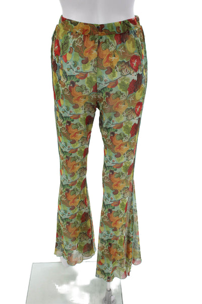Agua De Coco Women Multicolor Floral Pull On Pants Size M