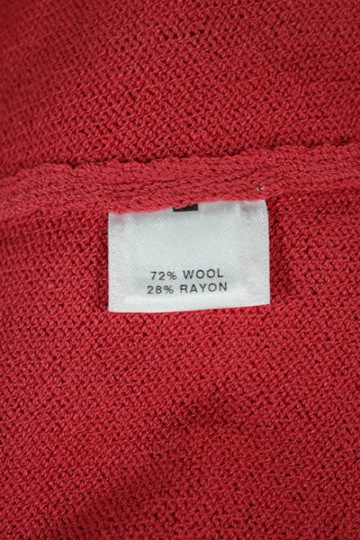 St. John Womens Pink Sleeveless Boat Neck Wool Rayon Tank Size M