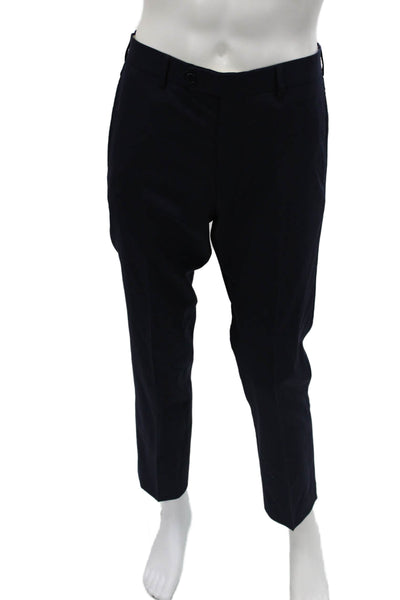 Brooks Brothers Mens Blue Wool Dress Pants Zip Size 32