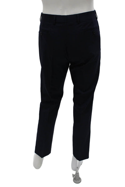 Brooks Brothers Mens Blue Wool Dress Pants Zip Size 32