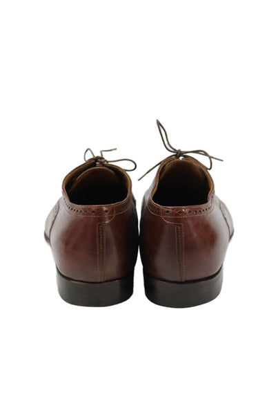 Santoni Mens Leather Lace Up Dress Shoe Loafers Brown Size 9 D