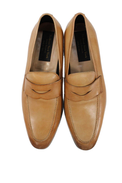 To Boot New York Mens Leather Slide On Dress Shoe Loafers Beige Size 8 D