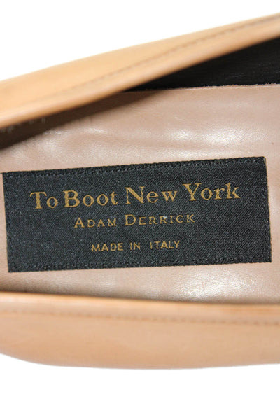 To Boot New York Mens Leather Slide On Dress Shoe Loafers Beige Size 8 D