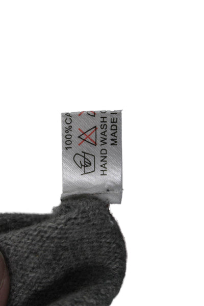 SCP Mens Cashmere V-Neck Pullover Sweater Gray Long Sleeve Solid Fall Size L
