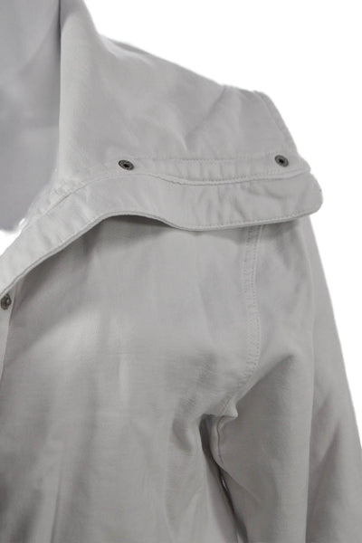 Splendid Women Anorak Jacket White Zip Long Sleeve Size XS
