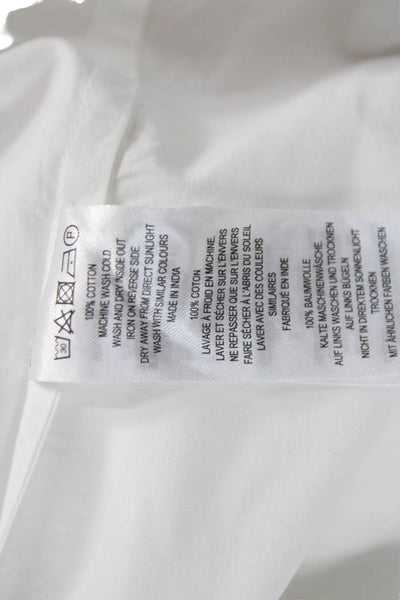French Connection Women Collared Cotton Pullover Long Sleeve Blouse Size S