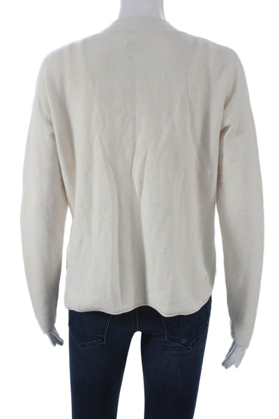 Splendid Women Ivory V-Neck Long Sleeve Cardigan Size XS