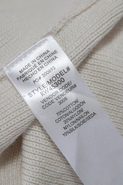 Splendid Women Ivory V-Neck Long Sleeve Cardigan Size XS