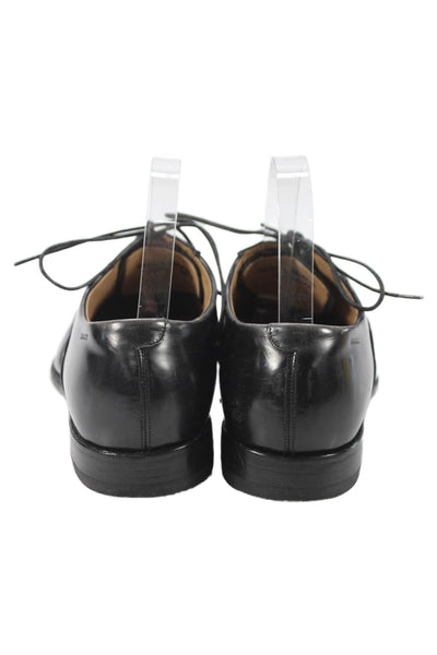 Bally Mens Leather Lace Up Cap Toe Dress Shoe Oxfords Black Size 6.5 D
