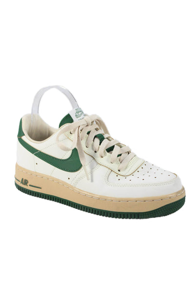 Nike Womens Air Force 1 Low Top Sneakers Shoes Green White Size 8