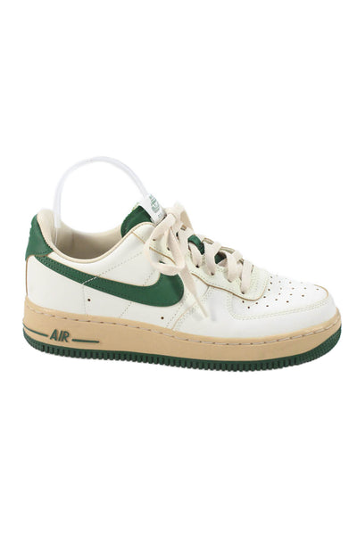 Nike Womens Air Force 1 Low Top Sneakers Shoes Green White Size 8