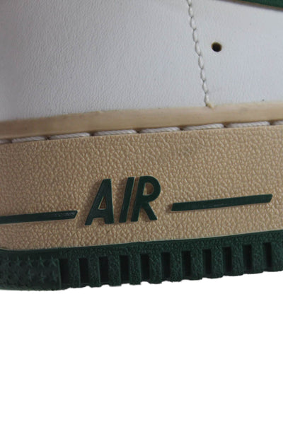 Nike Womens Air Force 1 Low Top Sneakers Shoes Green White Size 8