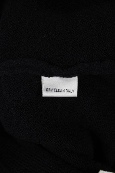 St. John Collection Womens Cropped Pants Black Viscose Blend Pull On Size 4