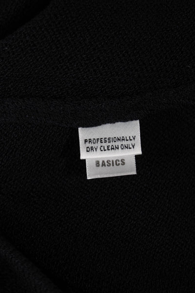 St. John Basics Womens Dress Pants Black Viscose Blend Pull On Size 8