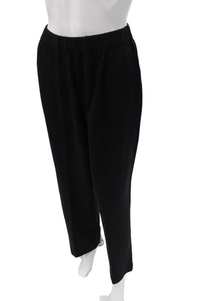 St. John Collection Women Black Knit Pull On Dress Pants Size 6