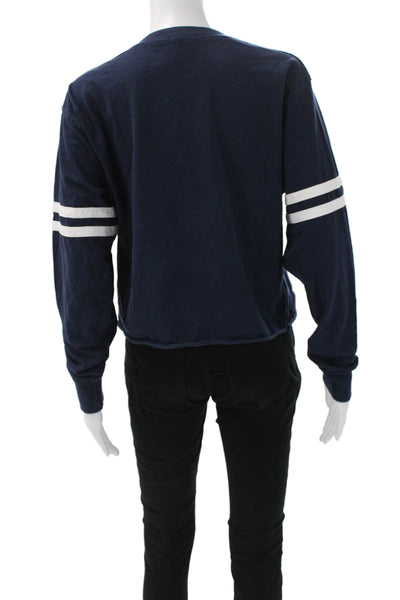 John Galt Womens Striped Cotton Crewneck Long Sleeve Tee Size One Size