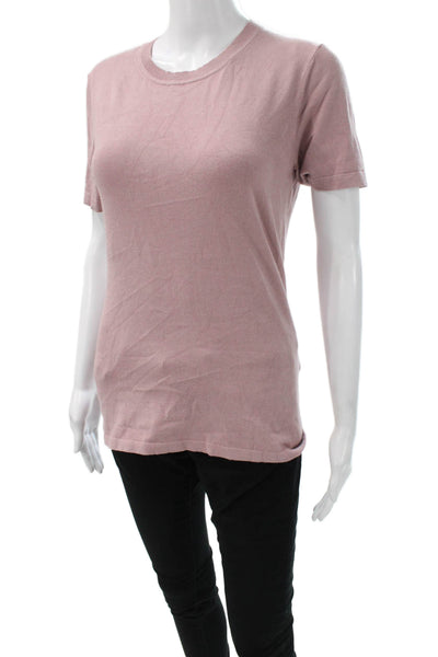 Hatch Womens Maternity Basic T-Shirt Pink Crew Neck Short Sleeve Size 3