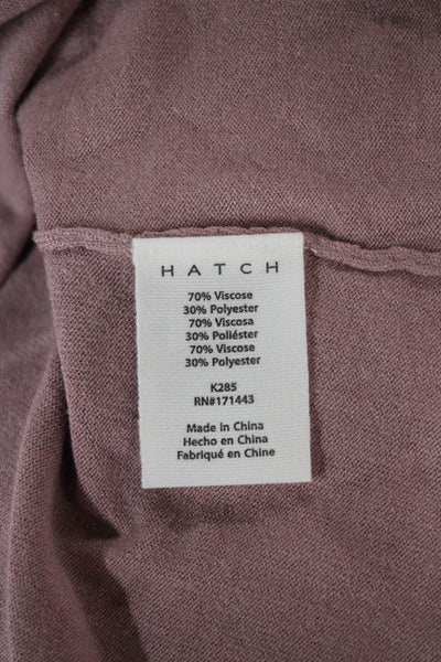 Hatch Womens Maternity Basic T-Shirt Pink Crew Neck Short Sleeve Size 3