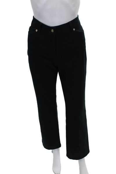 Escada Women Black Dress Pants Button Front 30 Inseam Size 4