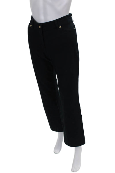 Escada Women Black Dress Pants Button Front 30 Inseam Size 4