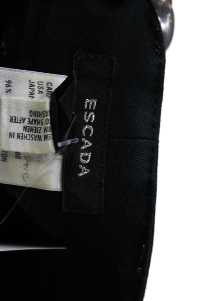 Escada Women Black Dress Pants Button Front 30 Inseam Size 4