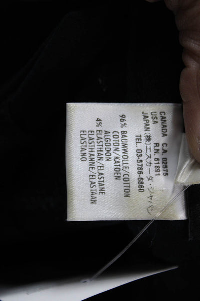 Escada Women Black Dress Pants Button Front 30 Inseam Size 4