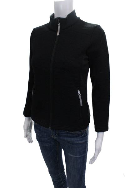 Spyder Womens Basic Jacket Black Zip Long Sleeve Size M