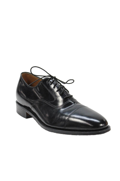 Johnston & Murphy Mens Patent Leather Dress Shoe Oxfords Black Size 9.5 D