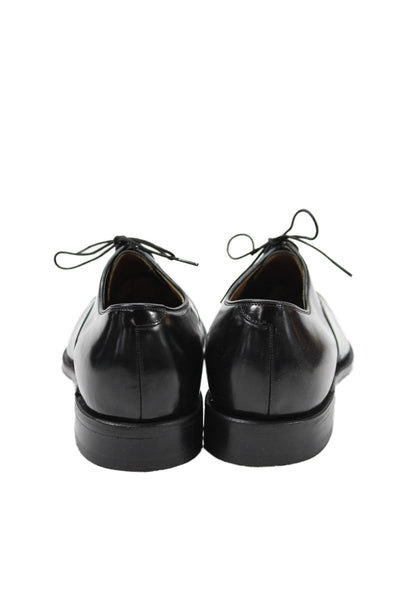 Johnston & Murphy Mens Patent Leather Dress Shoe Oxfords Black Size 9.5 D