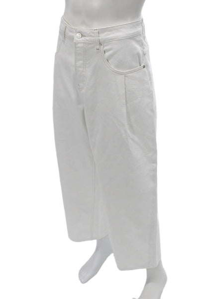 Scotch & Soda Mens White Wide-Leg Jeans Size 31