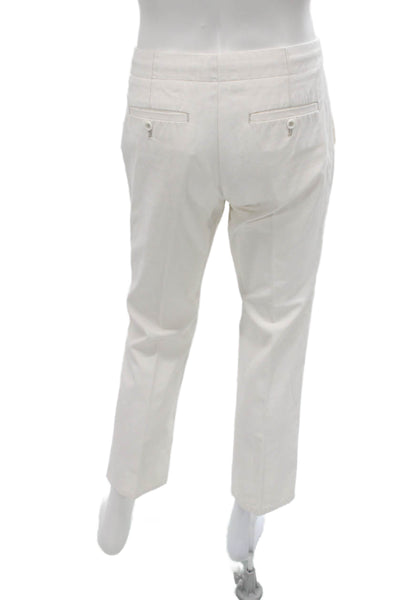 Standard James Perse Mens Ivory Chino Pants 25in Inseam Button Size 30